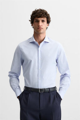 SLIM FIT STRIPED SHIRT - Zara фото 2