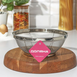 Сито для просеивания Доляна «Универсал», d=21.5 см, серебристое