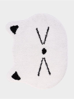 Коврик Доляна White Cat, 50.561 см, ворс 1.5 см, микрофибра, белый  фото 2
