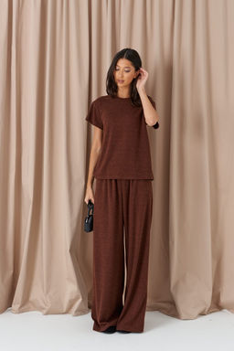 Джемпер Annete А2308 прямой шоколадный  фото 2