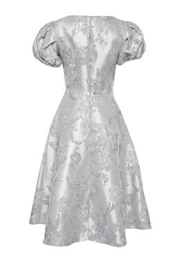Trendyolmilla Ac?k Mavi A-Kesim Jakarl? Dokuma Midi S?k Abiye Gece Mezuniyet Elbisesi TPRSS25EL00202  фото 8