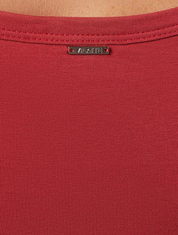 Топ Vilatte хлопок с эластаном красный фото 2