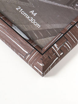 Фоторамка пластик формат А4 см "Моррис" тёмно-коричневый 29,8х25х2 см