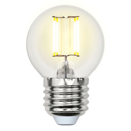 LED-G45-7,5W/WW/E27/CL GLA01TR Лампа светодиодная. Форма "шар", прозрачная. Серия Air. Теплый белый свет (3000K). Картон. ТМ Uniel