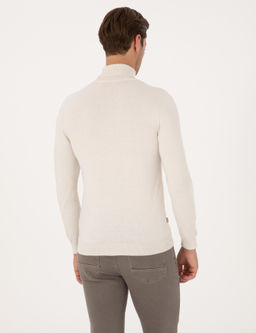 Ta_ Slim Fit Bal_k__ Yaka Basic Triko Kazak - Pierre cardin фото 5