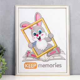 Фоторамка для фото 30×40 см Keep memories, Scarlett, пластик, молоко