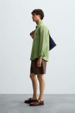 LINEN/COTTON POLO SHIRT
