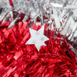 Цена за 10 шт. Мишура Персея звёзды, d-8,5 см 200 см, микс - Зимнее волшебство фото 3