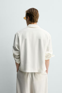 SOBRECAMISA FLUIDA BOXY FIT / Blanco roto - Zara фото 3