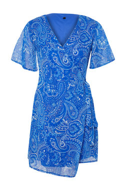 Saks Sal Desenli Anvelop Mini Dokuma Elbise TWOSS24EL00753 - Trendyolmilla фото 7