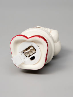 Светодиодная фигура «Дед мороз в свитере», 13.8×6×7 см, 1 LED, керамика, от батареек LR44×3, тёплый белый свет