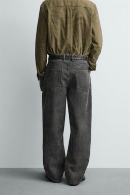 WAXED FINISH TROUSERS - Zara фото 3