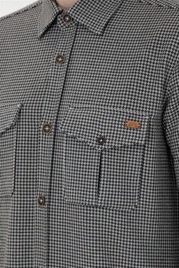 Мужская рубашка антрацитового цвета с длинным рукавом - U.s. polo assn фото 7