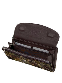 Женский кошелёк из натуральной кожи, цвет кофе - Greta фото 2