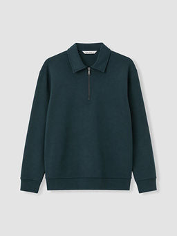 Polo Yaka Erkek Sweatshirt