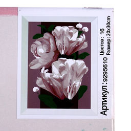 Картина по номерам на холсте с подрамником «Цветы для души», 20×30 см