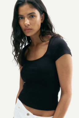 Camiseta de canal? con ribete de picot - H&m фото 6