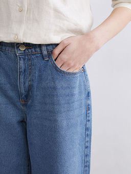 Wideleg Kad?n Jean Pantolon