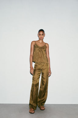 TIE WAIST PYJAMA TROUSERS