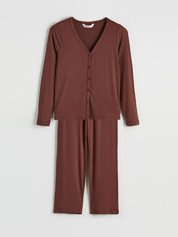 V Yaka Kad?n Pijama Tak?m