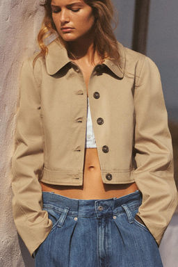 SHORT SHIRT-STYLE TRENCH COAT - Zara фото 2