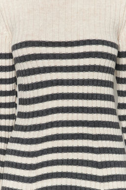 Tas Maxi Triko Cizgili Elbise TWOAW24EL00091