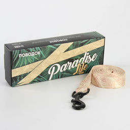 Поводок Paradise life, застёжка - фастекс, 2.5 см, 3 м - Пушистое счастье фото 3