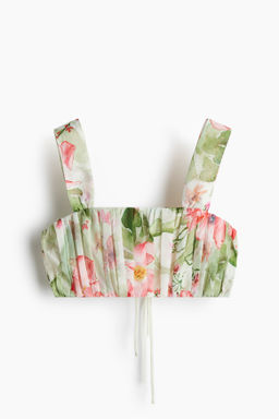 Crop top plisado