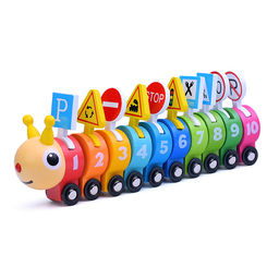 Игра развивающая Умная гусеничка в коробке - Щепочка фото 2