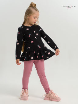 Костюм Алиса тюльпаны на черном-сухая роза - Sovalina фото 15