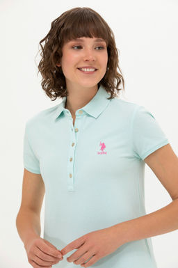 U. S. Polo Assn Женское трикотажное платье зеленого цвета - U.s. polo assn фото 2