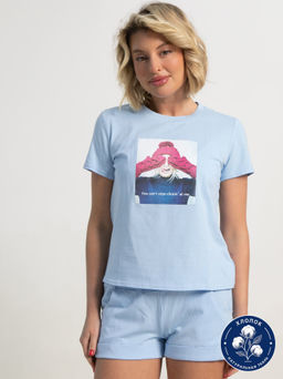 Костюм с шортами Тео (голубой) К15672-50М