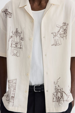 Camisa resort de algod?n Relaxed Fit - H&m фото 4