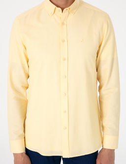 Sar_ Oxford Slim Fit Kolay _t_lenebilir G_mlek - Pierre cardin фото 6