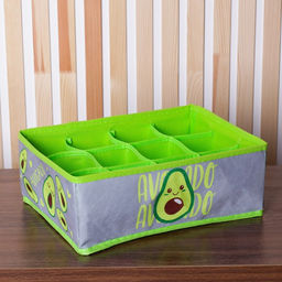 Кофр для белья 12 ячеек "Avocado", 27 х 20 х 10 см