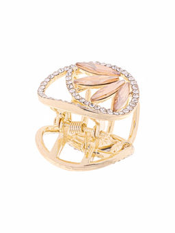 Цена за 6 шт. Крабик для волос «Флоранс галант», 3 см, золото