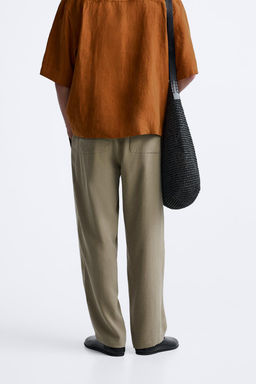 LYOCELL BLEND TROUSERS - Zara фото 3