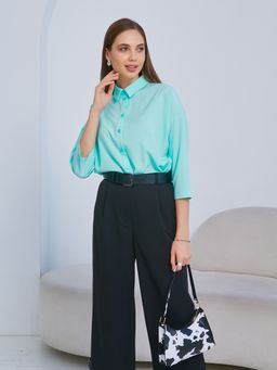 Блуза однотонная