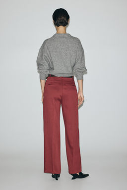 Pantal?n amplio con cintur?n - H&m фото 4