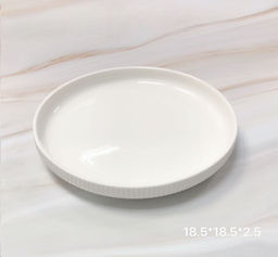 Тарелка круглая 18,5х2,5 см Вертикаль / DR-1043 /уп 32/