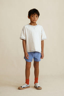 CAMISETA RAYAS PESPUNTES CREATED BY CARAMEL LONDON X ZARA / Beige