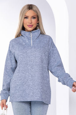 Джемпер Игра по твоим правилам (серо-голубой) Б8177 - Lt collection фото 3