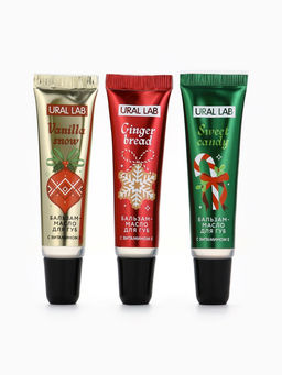 Бальзам - масло для губ Happy New Year, набор 3 шт. × 10 г, URAL LAB  фото 16