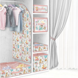 VAL KTRP-BOX-LM Короб стеллажный с крышкой, большой, 30*40*25 см, розов., ПУТЕШАСТИКИ, шт - Valiant фото 5
