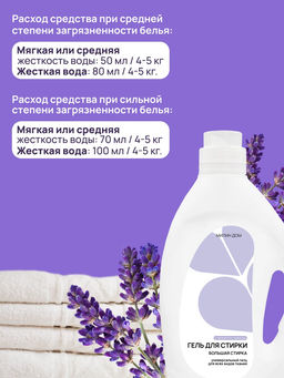 Гель для стирки Большая стирка Милин дом 2 литра