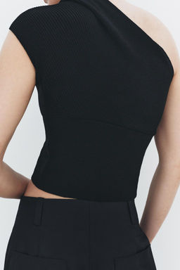 ASYMMETRIC KNIT TOP - Zara фото 4