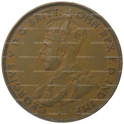 Монета 1 пенни 1936 года Австралия