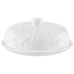 Блинница 23*23*9,5 см "Розы" фарфор