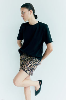 Pantalon corto estampado sin cierre