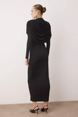 Siyah Yaka Detayl? Orme S?k/Gece Elbisesi - Trendyolmilla фото 4